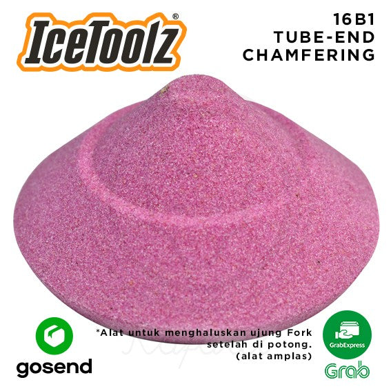 ICETOOLZ Tube End Chamfering Alat Amplas Fork Sepeda Carbon Alloy 16B1
