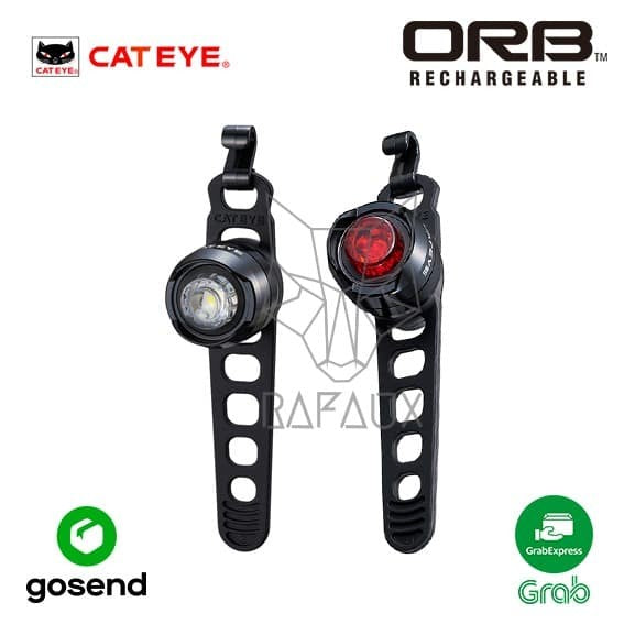 CATEYE ORB RECHARGEABLE Lampu Depan Belakang Sepeda LED