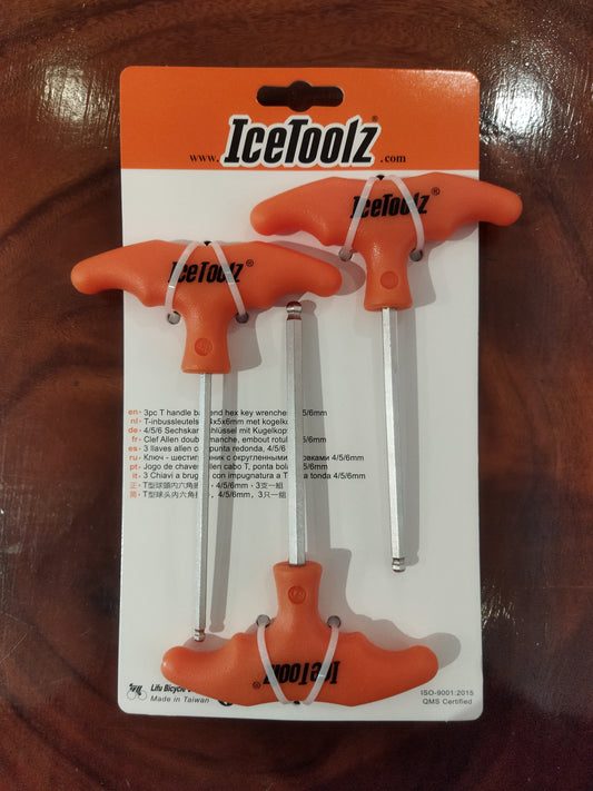 Icetoolz 4/5/6mm Type HEX Key Set - 70TA