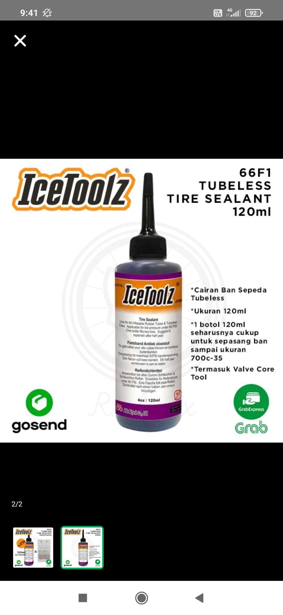 Ice Toolz Tire Sealant 66F1