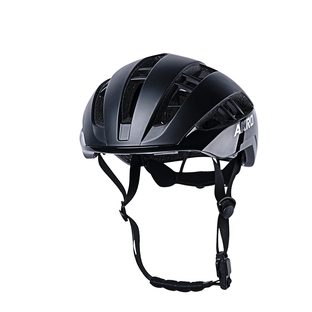 AKRO - AIRE Cycling Tail Light Helmet - Black