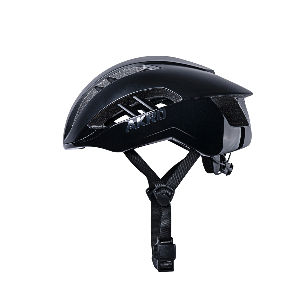 AKRO - AIRE Cycling Tail Light Helmet - Black