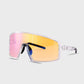 AKRO - ALLEDOS Mirror Sport Sunglasses - Crystal/Red Mirror