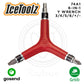 ICETOOLZ 6-in-1 Y Wrench Alat Sepeda Obeng Set 3/4/5/6/+/- 74A1
