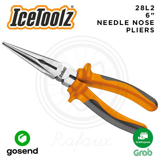 ICETOOLZ 6" Needle Nose Plier Tang Jarum Hidung Panjang Sepeda 28L2