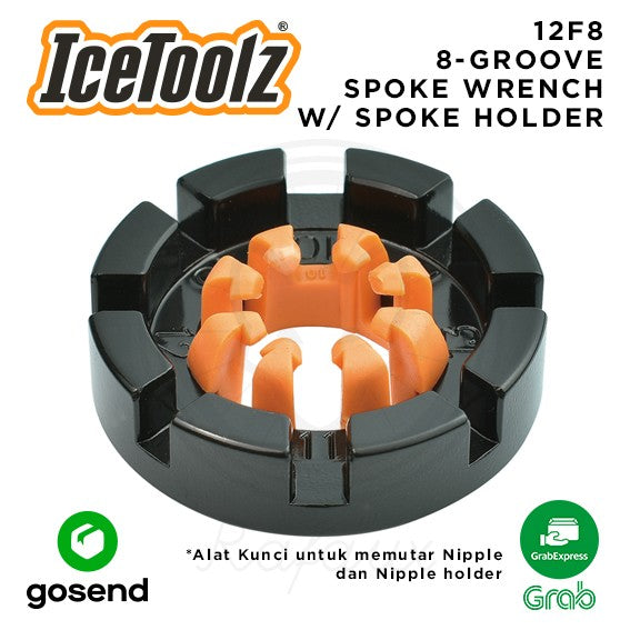 ICETOOLZ 8-Groove Spoke Wrench Alat Setel Ruji Sepeda 12F8