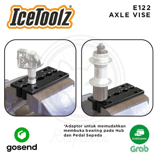 ICETOOLZ Axle Vise Alat Bantu Penahan Pembuka Hub Pedal Sepeda E122