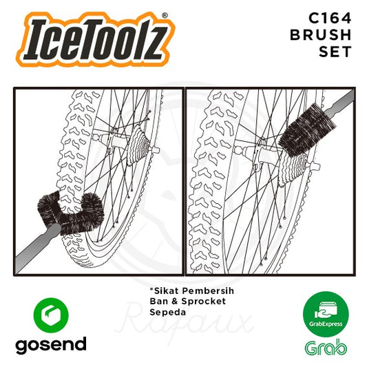 ICETOOLZ Brush Set Sikat Pembersih Ban Spocket Sepeda C164