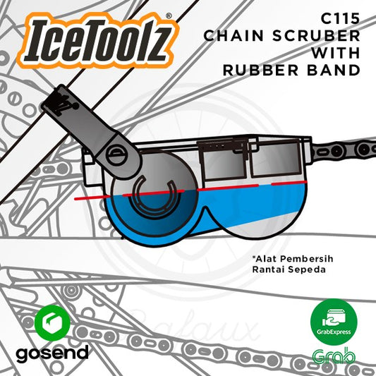 ICETOOLZ Chain Scrubber Alat Pembersih Rantai Sepeda C115