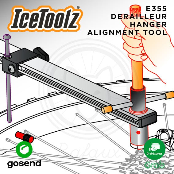 ICETOOLZ Derailleur Hanger Alignment Tool Alat Setel RD Sepeda E355