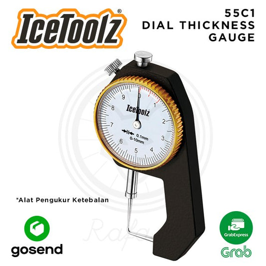 ICETOOLZ Dial Thickness Gauge Alat Pengukur Ketebalan Rotor Rim 55C1