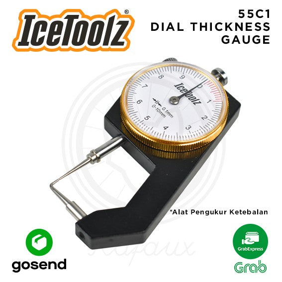 ICETOOLZ Dial Thickness Gauge Alat Pengukur Ketebalan Rotor Rim 55C1