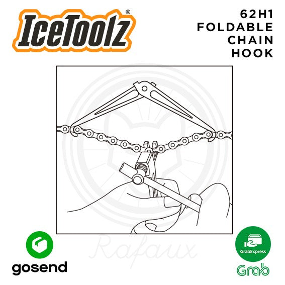 ICETOOLZ Foldable Chain Hook Alat Penahan Rantai Sepeda 62H1