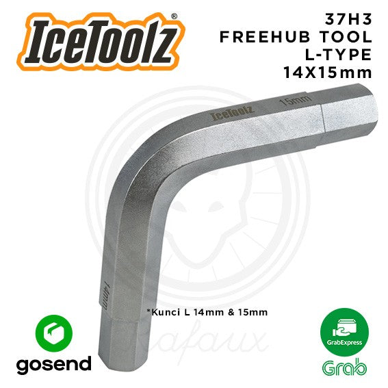 ICETOOLZ Freehub Tool Kunci L Sepeda 14mm 15mm 37H3