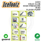ICETOOLZ Mini Floor Pump High Pressure Pompa Sepeda Portable A351