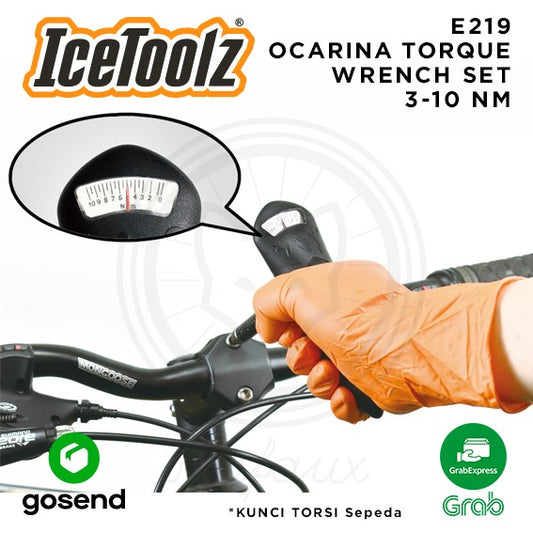 ICETOOLZ Ocarina Torque Wrench Set 3-10 Nm Kunci Torsi Sepeda E219