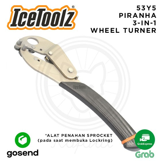 ICETOOLZ Piranha Wheel Turner Alat Penahan Sprocket Sepeda 53Y5