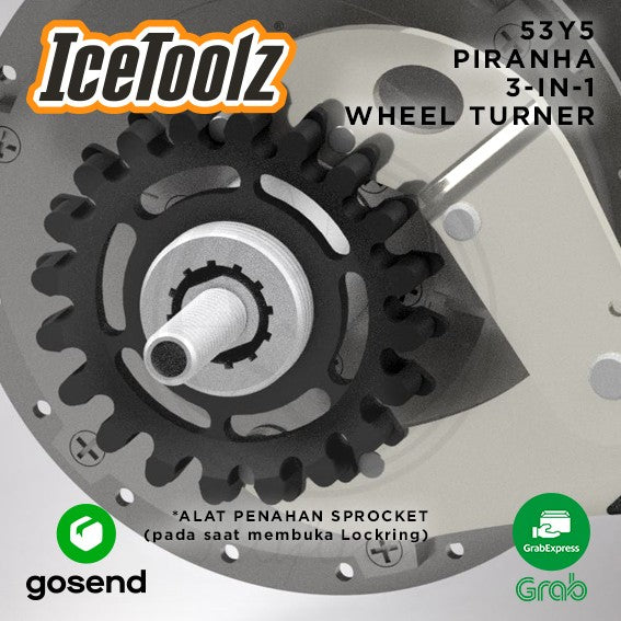 ICETOOLZ Piranha Wheel Turner Alat Penahan Sprocket Sepeda 53Y5