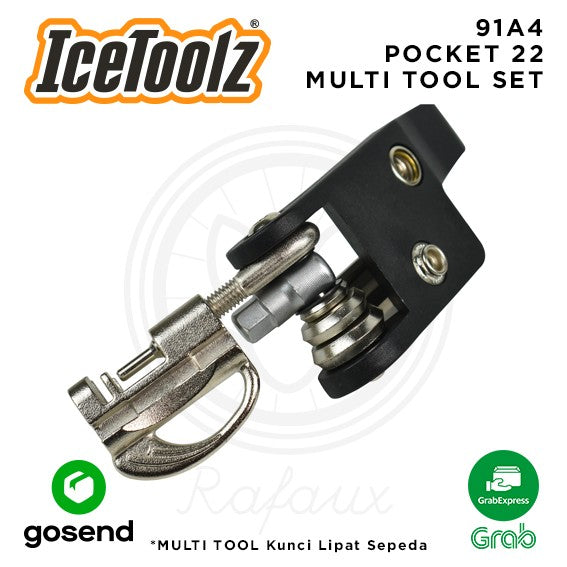 ICETOOLZ Pocket 22 Multi Tool Set Kunci Lipat Sepeda 91A4