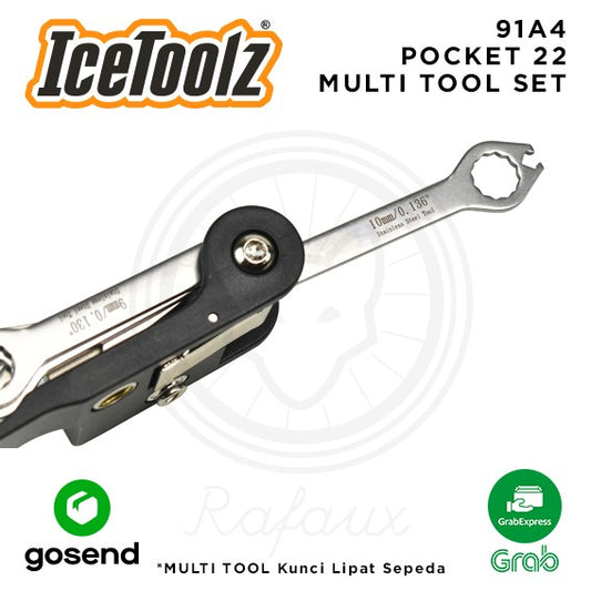 ICETOOLZ Pocket 22 Multi Tool Set Kunci Lipat Sepeda 91A4