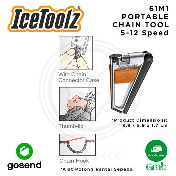 ICETOOLZ Portable Chain Tool Alat Potong Rantai Sepeda 5-12 Speed 61M1