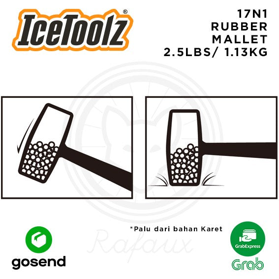 ICETOOLZ Rubber Mallet Palu Karet Alat Sepeda 17N1