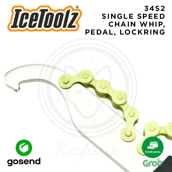 ICETOOLZ Single Speed Chain Whip Alat Sprocket Lockring Sepeda 34S2