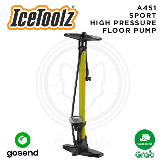 ICETOOLZ Sport Floor Pump High Pressure Pompa Sepeda A451