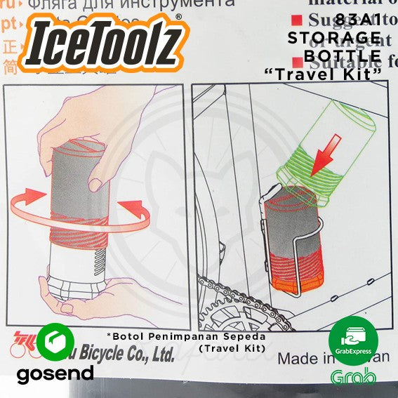 ICETOOLZ Storage Bottle Botol Penyimpanan Travel Kit Bidon Sepeda 83A1