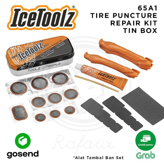 ICETOOLZ Tire Puncture Repair Kit Alat Tambal Ban Sepeda Set 65A1