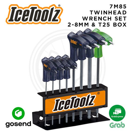 ICETOOLZ Twinhead Wrench Set Kunci L T25 Set Sepeda 7M85