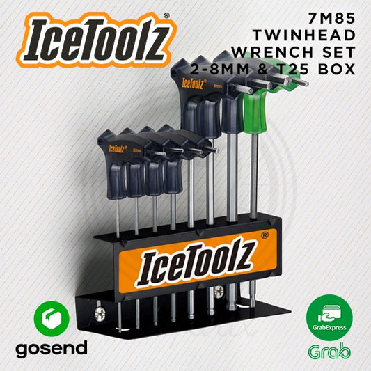 ICETOOLZ Twinhead Wrench Set Kunci L T25 Set Sepeda 7M85