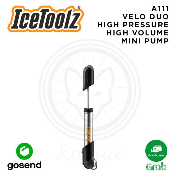 ICETOOLZ Velo Duo High Pressure Mini Pump Pompa Sepeda Mini A111