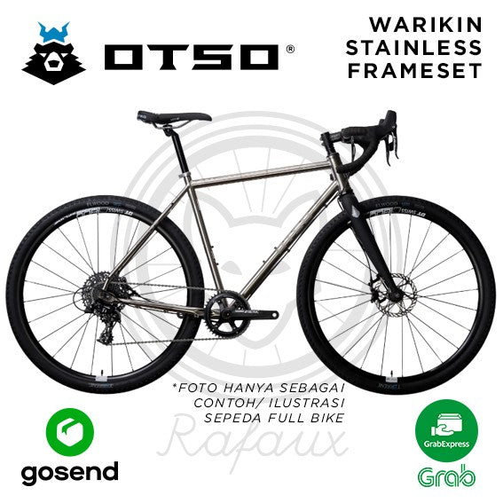 OTSO WARAKIN STAINLESS STEEL FRAMESET All Road Bike Sepeda Gravel - 52