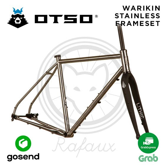 OTSO WARAKIN STAINLESS STEEL FRAMESET All Road Bike Sepeda Gravel - 52